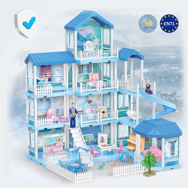 ელზას სასახლე, მდიდრული ვილა განათებით / Elsa's Castle, Luxury Villa With Light- FROZEN