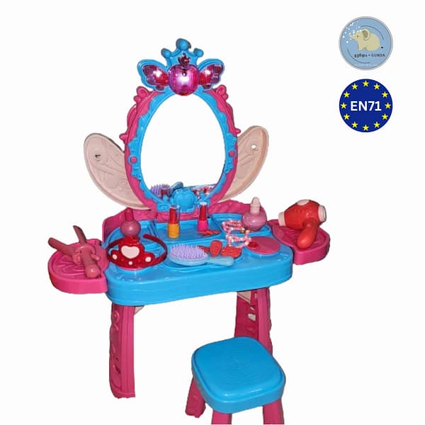 საბავშვო ტრილიაჟი სკამით - იისფერი პონი / The Purple Pony Make up table with chair