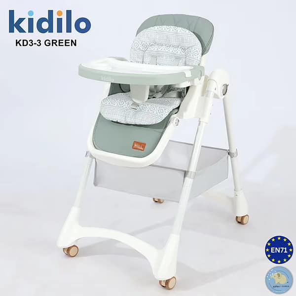 KIDILO - საბავშვო საკვები სკამ-მაგიდა- Baby High Chair